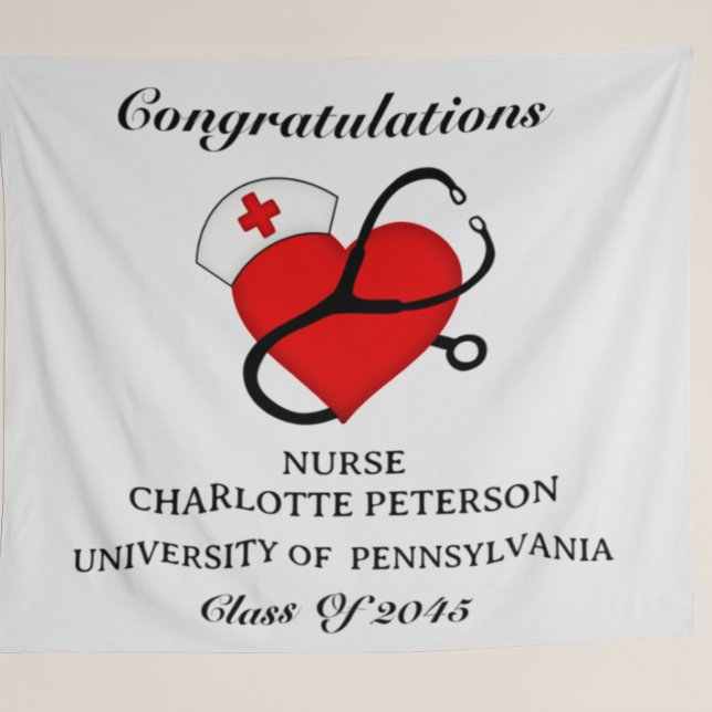 Nurse Graduation Party Back Drop Tapestry (Creator Uploaded)
