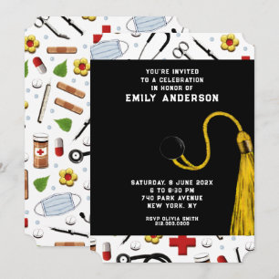 Nurse Graduation Party Invitation