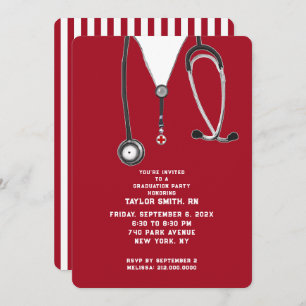 Nurse Graduation Party Invitation