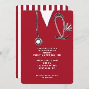 Nurse Graduation Party Invitation