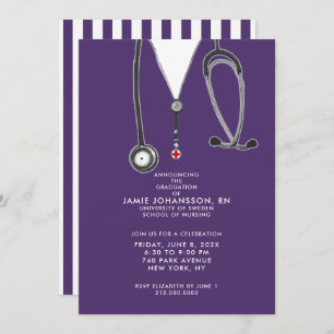 Nurse Graduation Party Invitations