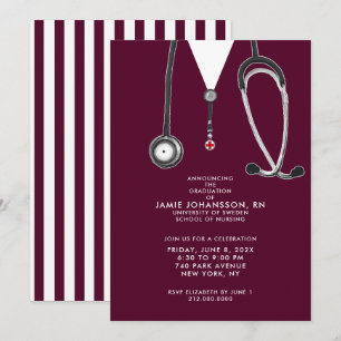 Nurse Graduation Party Invitations