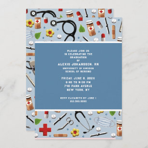 Nurse Graduation Party Invitations