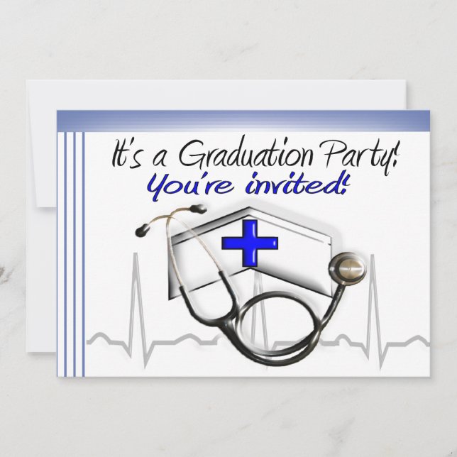 Nurse Graduation Party Invitations (Front)