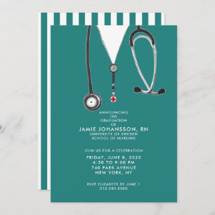Nurse Graduation Party Invitations