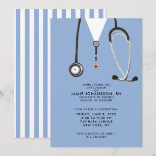 Nurse Graduation Party Invitations