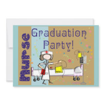 Nurse Graduation Party Invitations