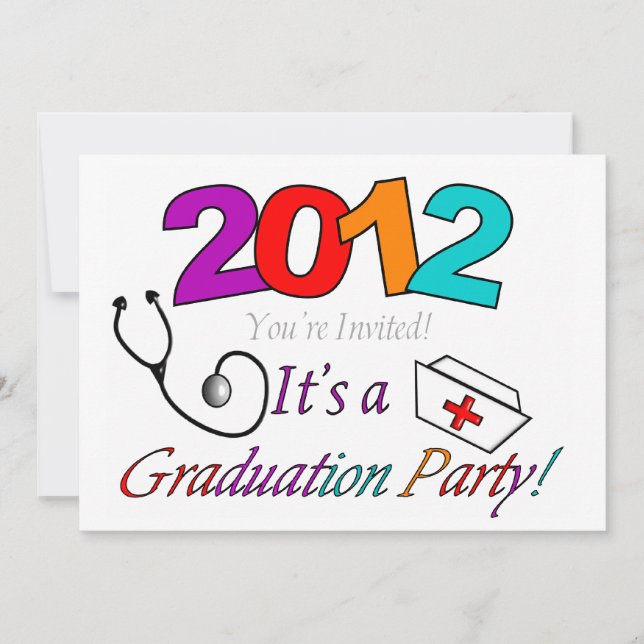 Nurse Graduation Party Invitations 2012 (Front)