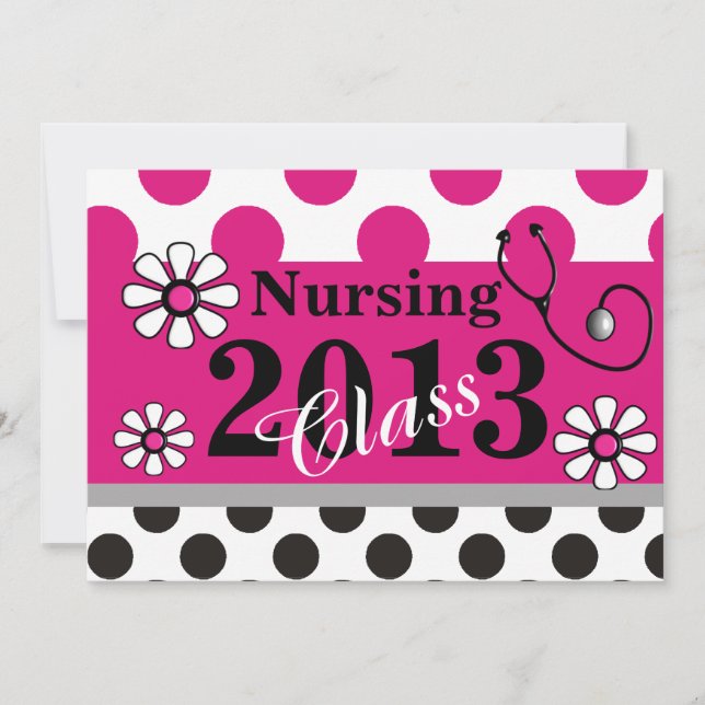 Nurse Graduation Party Invitations 2013 (Front)