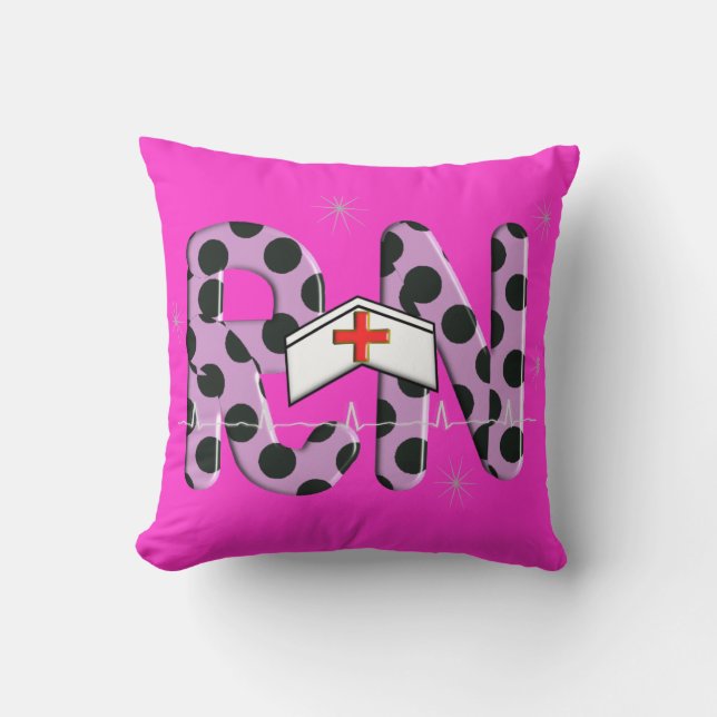 Nurse Graduation Pillow "RN" (Front)