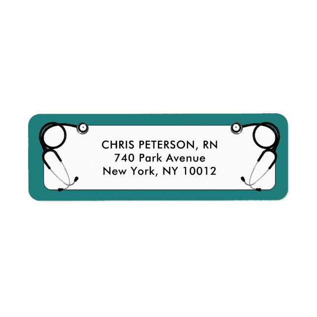 Nurse Graduation Return Address Label (Front)