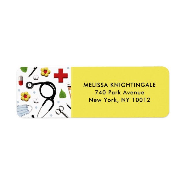 Nurse Graduation Return Address Label (Front)