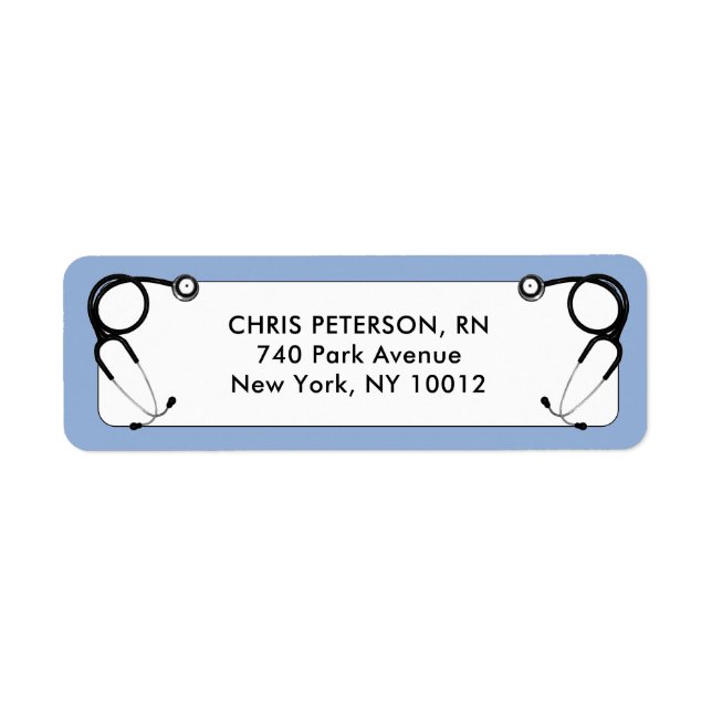Nurse Graduation Return Address Label (Front)