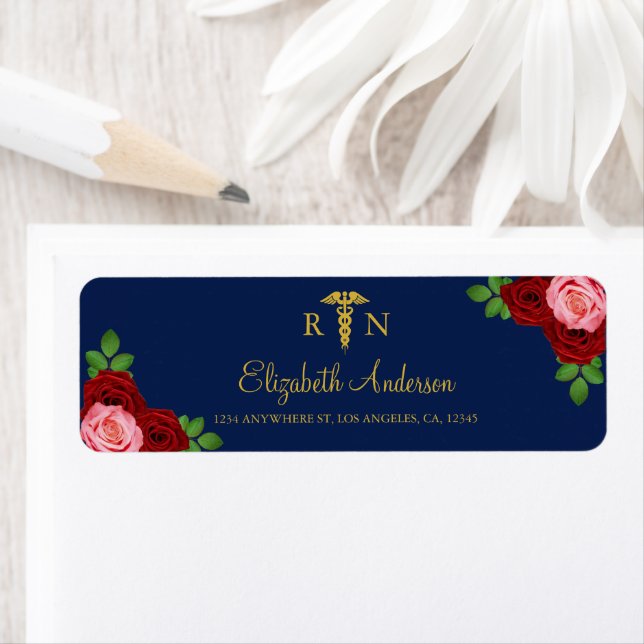 Nurse Graduation Return Address Label (Insitu)