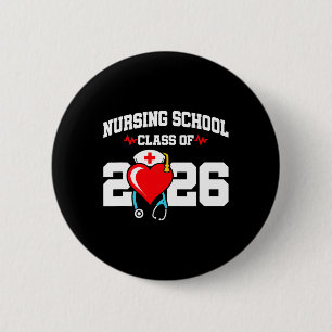 Nurse Graduation - Rn Nurse - Nursing School Gradu 6 Cm Round Badge