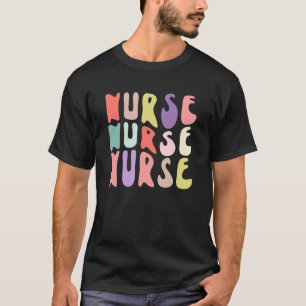 Nurse Groovy Retro Colourful Future Tanktop T-Shirt