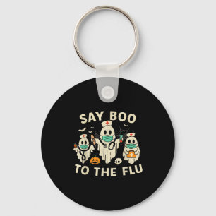 Nurse Halloween Ghost Crew Vaccine Say Boo To The  Key Ring