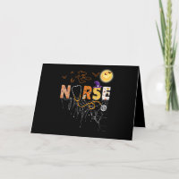 Nurse Halloween Gift With Pumpkin Boo Spider Witch