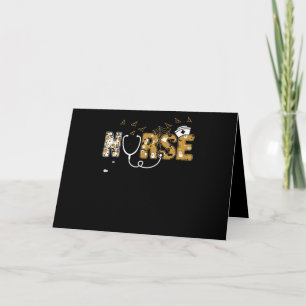 Nurse Halloween Gift With Pumpkin Boo Spider Witch Card