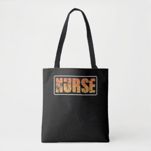 Nurse Halloween Gift With Pumpkin Spider Witch Hat Tote Bag