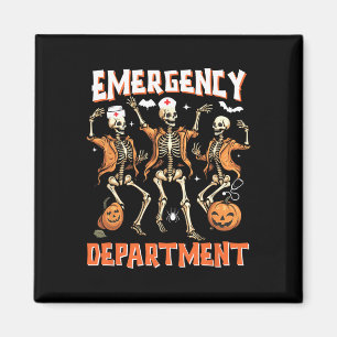 Nurse Halloween Room Emergency Department Funny Sk Magnet