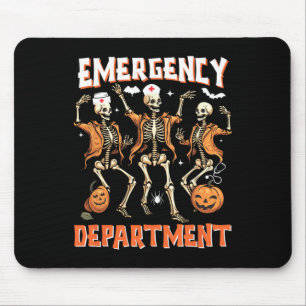 Nurse Halloween Room Emergency Department Funny Sk Mouse Pad