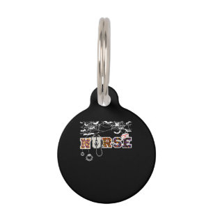 Nurse Halloween Shirt Gift With Pumpkin Boo Spider Pet Tag