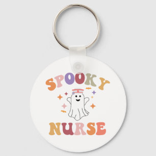 Nurse Halloween Shirt - Spooky Nurse Halloween    Key Ring