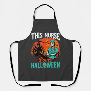 Nurse Halloween Spooky Healthcare Design_1 Apron