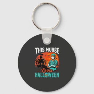 Nurse Halloween Spooky Healthcare Design_1 Key Ring