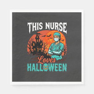 Nurse Halloween Spooky Healthcare Design_1 Napkin