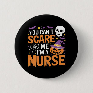 Nurse Halloween Witch Funny Nursing Essential T-Sh 6 Cm Round Badge