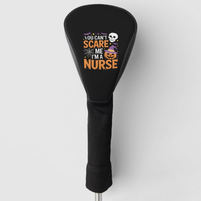 Nurse Halloween Witch Funny Nursing Essential T-Sh Golf Head Cover (Front)