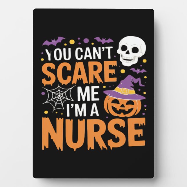 Nurse Halloween Witch Funny Nursing Essential T-Sh Plaque (Front)