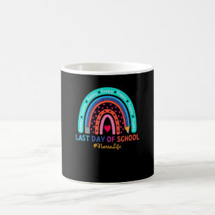 Nurse Happy Last Day School Rainbow 1 Coffee Mug