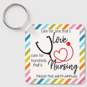 nurse HCA appreciation week sticker plaster Key Ring