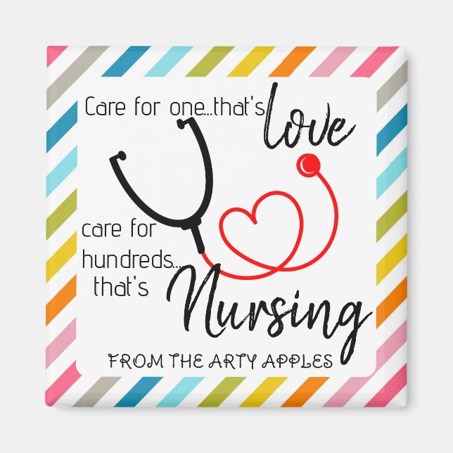nurse HCA appreciation week sticker plaster Magnet (Front)