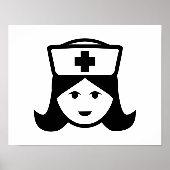 Nurse head face poster (Front)