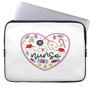 Nurse Heart, Halloween Oversized T-Shirt Laptop Sleeve