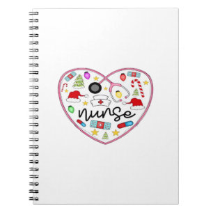 Nurse Heart, Halloween Oversized T-Shirt Notebook