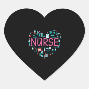 Nurse heart nurse gift nursing nurse sticker