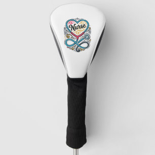 Nurse Heart Stethoscope Vintage Engraving Design_1 Golf Head Cover