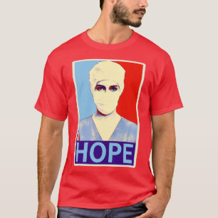 Nurse HOPE Tribute in Shepard Fairey Style T-Shirt