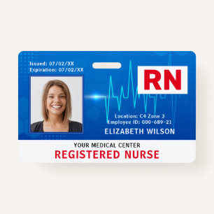 Nurse Hospital Medical Employee Photo ID ID Badge