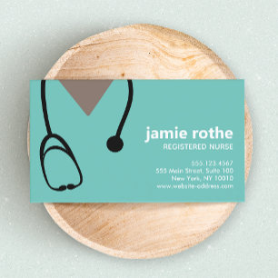 Nurse Hospital Scrubs African American Business Card