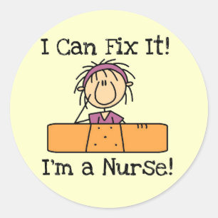 Nurse I Can Fix It T-shirts and Gifts Classic Round Sticker