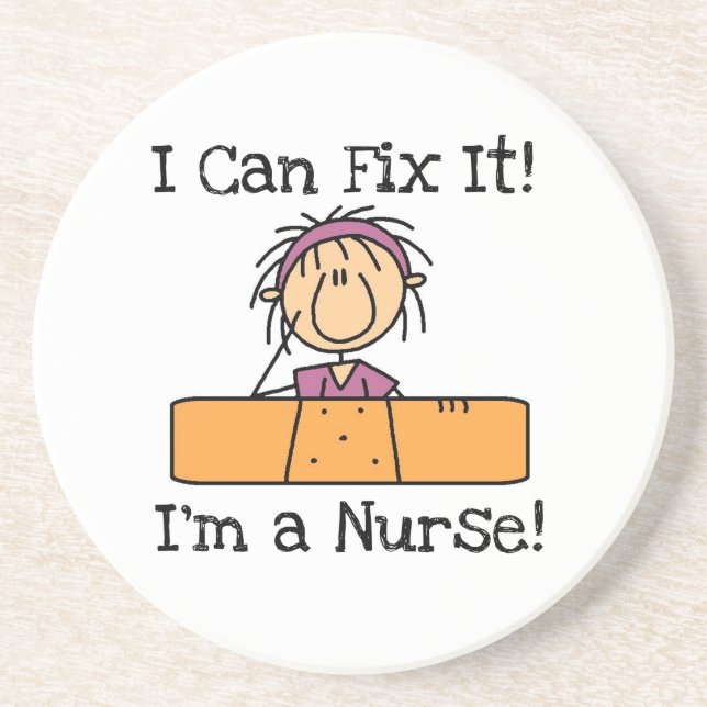 Nurse I Can Fix It T-shirts and Gifts Coaster (Front)