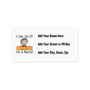 Nurse I Can Fix It T-shirts and Gifts Label