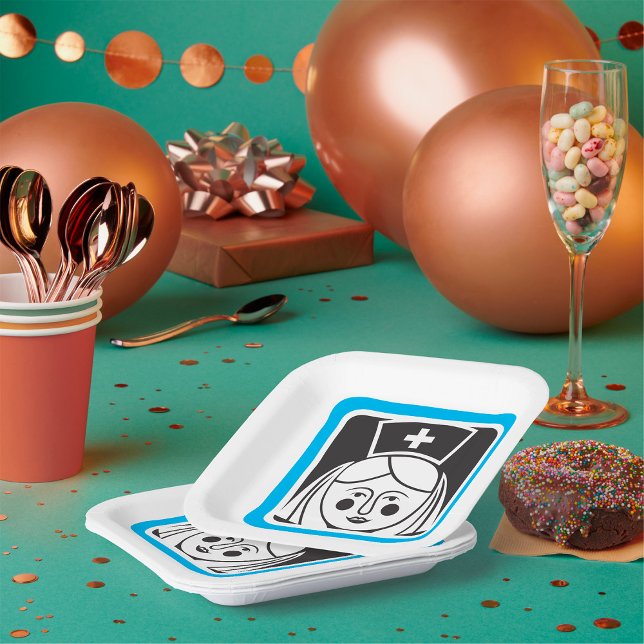 Nurse Icon Paper Plate (Creator Uploaded)