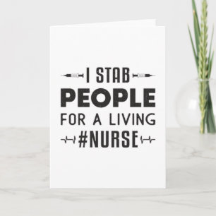 #Nurse ICU Nurses Emergency Ambulance Love Funny Card